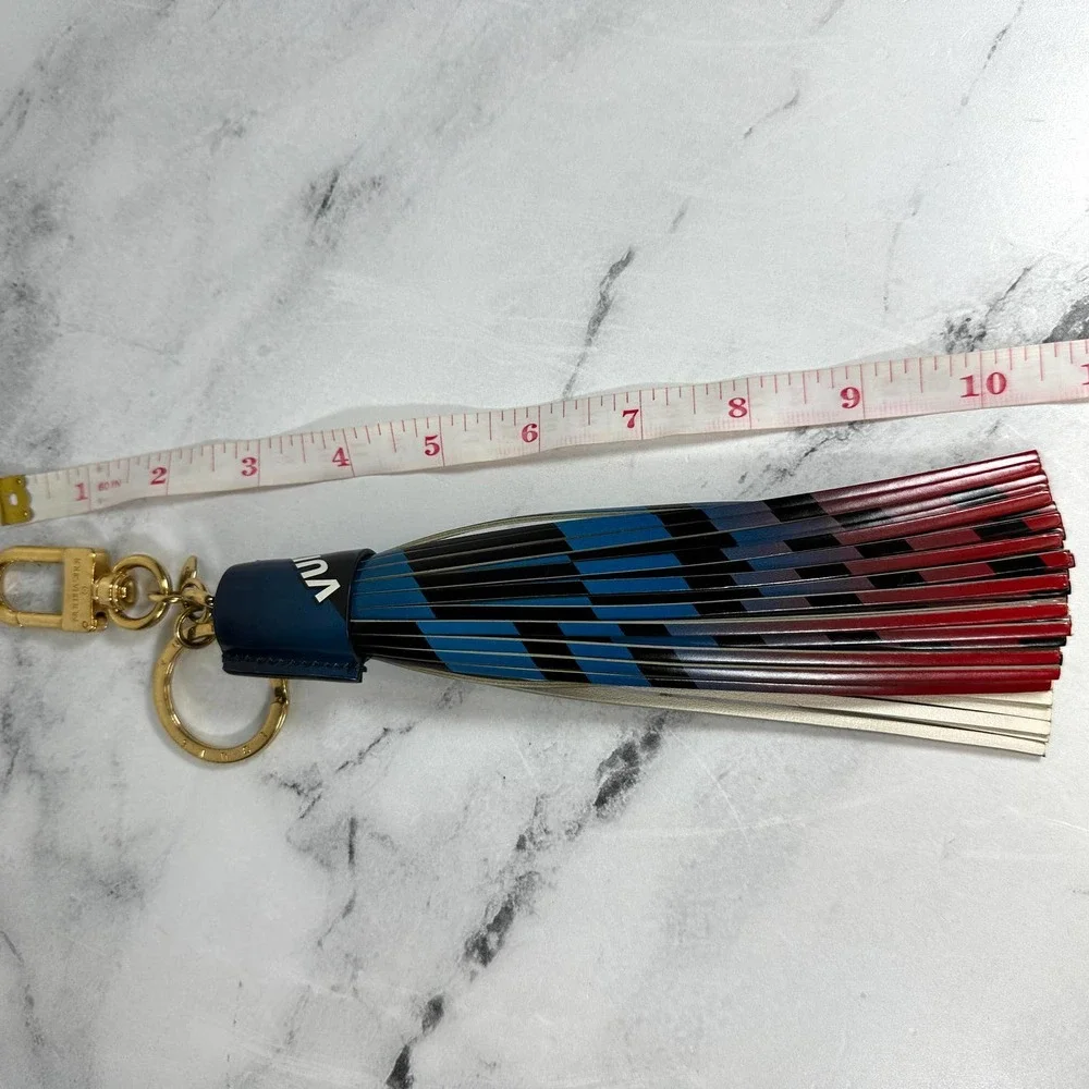 Louis Vuitton Race Collection Leather Tassel Bag Charm Key Holder key chain LV